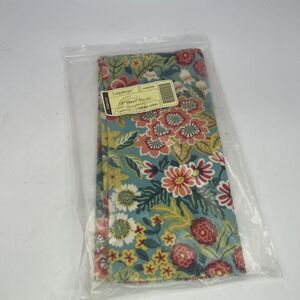 New Longaberger Perennial Garden 19" Fabric Square Table Overlay 24283358 NIP